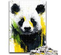 JigsawPuzzle 1000 Pieces for Teenagers Watercolor Panda for Age 14+ Brain Teaser Game Best Gift for Adults And Teenagers 26x38cm