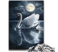 JigsawPuzzle 1000 Pieces for Teenagers White Swan Educational Games Wall Decoration Unique Birthday And Xmas Gifts 38x26cm