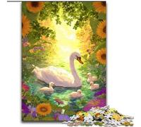 JigsawPuzzle 1000 Pieces for Teenagers White Swan Stress Reliever Difficult Challenge Unique Home Decor And Gifts (size 50x75cm)