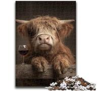 JigsawPuzzle 1000 Pieces for Teenagers Yak Stress Reliever Difficult Challenge Deal As Gifts for The Whole Family 38x26cm
