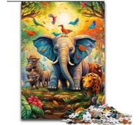 JigsawPuzzle 1000Pieces for Adults Art Elephant Jigsaw Puzzle 1000Pieces for The Whole for Women, Gifts for Men (Size 26x38 cm)
