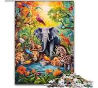 JigsawPuzzle 1000Pieces for Adults Art Elephant Jigsaw Puzzle 1000Pieces for The Whole for Women, Gifts for Men (Size 26x38 cm)