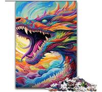 JigsawPuzzle 1000Pieces for Adults Colorful Art Dragon Jigsaw Puzzle 1000Pieces for The Whole for Women, Gifts for Men (Size 50x75 cm)