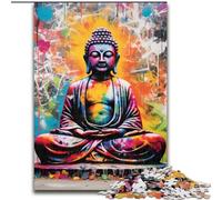 JigsawPuzzle 1000Pieces for Adults Colorful Buddha 1000Pieces Puzzles for Adults Interactive Family Game, DIY Home Decor, Challenging Brain Teaser Gift (Size 50x75 cm)