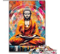 JigsawPuzzle 1000Pieces for Adults Colorful Buddha 1000Pieces Puzzles for Adults Interactive Family Game, DIY Home Decor, Challenging Brain Teaser Gift (Size 26x38 cm)