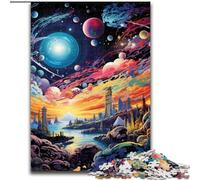 JigsawPuzzle 1000Pieces for Adults Colorful Planet 1000Pieces Puzzles for Adults Interactive Family Game, DIY Home Decor, Challenging Brain Teaser Gift (Size 50x75 cm)