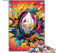 JigsawPuzzle 1000Pieces for Adults Colorful Rugby 1000Pieces Puzzles for Adults Interactive Family Game, DIY Home Decor, Challenging Brain Teaser Gift (Size 50x75 cm)