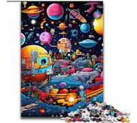 JigsawPuzzle 1000Pieces for Adults Galaxy Planet 1000Pieces Puzzles for Adults Interactive Family Game, DIY Home Decor, Challenging Brain Teaser Gift (Size 26x38 cm)