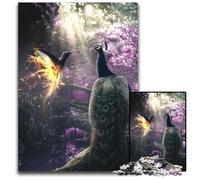 JigsawPuzzle 1000Pieces for Adults Peacock And Hummingbird Wooden Jigsaw Puzzles Creative Family GameHome Decor for Teenagers 1000 PCS(75x50cm)