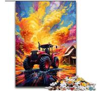 JigsawPuzzle 1000Pieces for Adults Tractor 1000Pieces Puzzles for Adults Interactive Family Game, DIY Home Decor, Challenging Brain Teaser Gift (Size 50x75 cm)