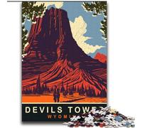 JigsawPuzzle 2000 Pieces for Adults Devils Tower,Help The Brain Exercise Addictive Toys to Cultivate Patience Perfect Decoration 70x100cm