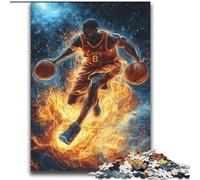 JigsawPuzzle 2000 Pieces for Adults Flame Basketball Educational Games Home Decoration Birthday Present, Gifts for Age 14+ 70x100cm