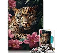 JigsawPuzzle 2000 Pieces for Adults Flower Leopard,Help The Brain Exercise Addictive Toys to Cultivate Patience Perfect Decoration 70x100cm