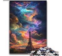 JigsawPuzzle 2000 Pieces for Adults Psychedelic Eiffel,Challenging Game And Family Play Educational Game for Birthday,Chrismas 70X100cm