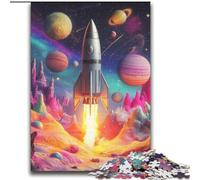 JigsawPuzzle 2000 Pieces for Adults Rocket Launch,Help The Brain Exercise Addictive Toys to Cultivate Patience Perfect Decoration 70X100cm