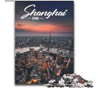 JigsawPuzzle 2000 Pieces for Adults Shanghai,Help The Brain Exercise Addictive Toys to Cultivate Patience Perfect Decoration 70x100cm