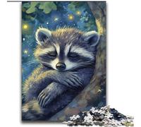 JigsawPuzzle 2000 Pieces for Adults Sleeping Raccoon Brain Teaser Game Wall Decoration Unique Birthday And Xmas Gifts 70x100cm