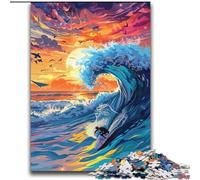 JigsawPuzzle 2000 Pieces for Adults Surfer on The Sea Educational Games Home Decoration Birthday Present, Gifts for Age 14+ 70x100cm
