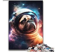 JigsawPuzzle 2000 Pieces for Teenagers Astronaut Space Pug for Age 14+ Brain Teaser Game Best Gift for Adults And Teenagers 70x100cm
