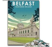 JigsawPuzzle 2000 Pieces for Teenagers Belfast Northern Ireland, Toys Educational Games Stress Relieving Unique Home Decor And Gifts 70x100cm
