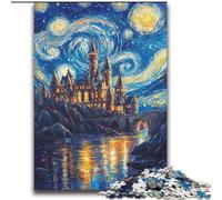 JigsawPuzzle 2000 Pieces for Teenagers Castle Under The Stars Decompressing Intellectual Educational Toy Perfect Decoration 70x100cm