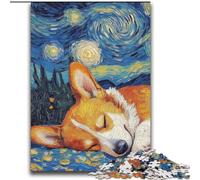 JigsawPuzzle 2000 Pieces for Teenagers Corgi Night Sky Family Fun Fun at Home Activities, Birthday Present,Travel Gifts, for And 14 Years Old 70x100cm