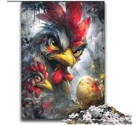 JigsawPuzzle 2000 Pieces for Teenagers Fantasy Cock Family Fun Fun at Home Activities, Birthday Present,Travel Gifts, for And 14 Years Old 70x100cm