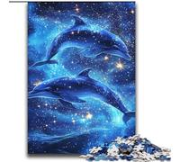 JigsawPuzzle 2000 Pieces for Teenagers Galaxy Dolphin for Age 14+ Brain Teaser Game Best Gift for Adults And Teenagers 70x100cm