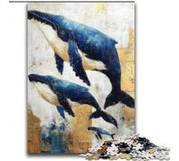 JigsawPuzzle 2000 Pieces for Teenagers Golden Whale Decompressing Intellectual Educational Toy Perfect Decoration 70x100cm
