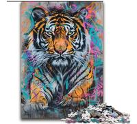 JigsawPuzzle 2000 Pieces for Teenagers Graffiti Tiger Toy Intellectual Game for Home Decoration for Age 14 Years Up 70x100cm