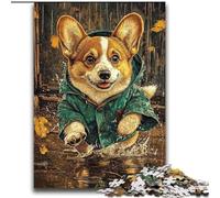 JigsawPuzzle 2000 Pieces for Teenagers Happy Corgi,Toys Educational Games Stress Relieving Enhance Love between Couples 70x100cm