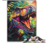 JigsawPuzzle 2000 Pieces for Teenagers Jungle Dinosaur Family Game Stress Reliever Difficult Challenge Artists Collection, Fine Art 70x100cm