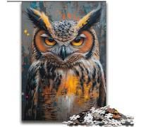 JigsawPuzzle 2000 Pieces for Teenagers Mysterious Owl Family Game Stress Reliever Difficult Challenge Artists Collection, Fine Art 70x100cm
