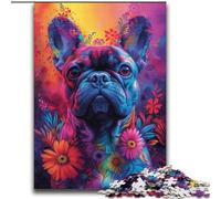 JigsawPuzzle 2000 Pieces for Teenagers Psychedelic French Bulldog Toy Intellectual Game for Home Decoration for Age 14 Years Up 70x100cm
