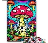 JigsawPuzzle 2000 Pieces for Teenagers Psychedelic Mushrooms Toy Intellectual Game for Home Decoration for Age 14 Years Up 70x100cm