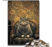 JigsawPuzzle 2000 Pieces for Teenagers Sitting Cat,Toys Educational Games Stress Relieving Enhance Love between Couples 70x100cm