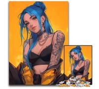 JigsawPuzzle a Pieces for Adults Blue Inked Beauty WAIFU Paper Jigsaw Puzzles Relaxing Entertainment Perfect Christmas GiftHome Decor 1000 PCS(38x26cm)