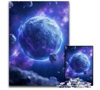 JigsawPuzzle a Pieces for Adults Blue Planet Space Cosmos Paper Jigsaw Puzzles Relaxing Entertainment Perfect Christmas GiftHome Decor 1000 PCS(38x26cm)