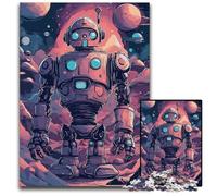 JigsawPuzzle a Pieces for Adults Cute Robot Fantasy SpacePaper Jigsaw Puzzles Relaxing Entertainment Perfect Christmas GiftHome Decor 1000 PCS(38x26cm)