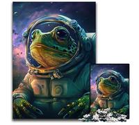 JigsawPuzzle a Pieces for Adults Frog Space Astronaut Wooden Jigsaw Puzzles Relaxing Entertainment Perfect Christmas GiftHome Decor 1000 PCS(75x50cm)