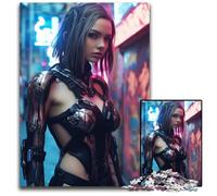 JigsawPuzzle a Pieces for Adults Future Style GirlWooden Jigsaw Puzzles Relaxing Entertainment Perfect Christmas GiftHome Decor 1000 PCS(75x50cm)