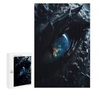 Jigsaws 1000 PCS Dragons Blue Eye Jigsaws for Adults Toy Wall Decor Birthday Present Unique Birthday And Xmas Gifts 1000 PCS