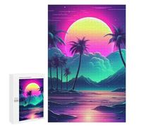 Jigsaws 1000 PCS for Adults Abstract Synthwave Cosmos Adult Jigsaw Puzzle Relax Games Perfect Decoration Christmas Birthday Gifts 1000 PCS