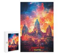 Jigsaws 1000 PCS for Adults Angkor Wat Art Jigsaws for Adults Toy Wall Decor Birthday Present Unique Birthday And Xmas Gifts 1000 PCS
