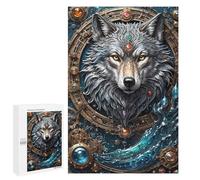 Jigsaws 1000 PCS for Adults Astral Enchanter Wolf Adult Jigsaw Puzzle Brain Teaser Game A Work of Art Fun at Home Activities, 1000 PCS