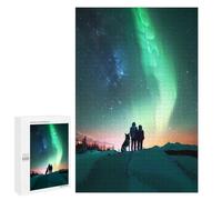 Jigsaws 1000 PCS for Adults Aurora Galaxy Explorers Jigsaws for Adults Toy Wall Decor Birthday Present Unique Birthday And Xmas Gifts 1000 PCS