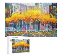Jigsaws 1000 PCS for Adults Autumn in Chicago Puzzle for Adults Family Game A Work of Art Unique Birthday And Xmas Gifts 1000 PCS