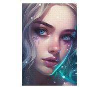 Jigsaws 1000 PCS for Adults Blue Eyes, Ethereal Beauty Jigsaws for Adults Relaxing Games Perfect Decoration Fun Activities at Home 1000 PCS