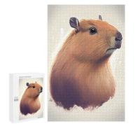 Jigsaws 1000 PCS for Adults Capybara Animal Drawing Jigsaws for Adults Toy Wall Decor Birthday Present Unique Birthday And Xmas Gifts 1000 PCS