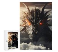 Jigsaws 1000 PCS for Adults Cloud Crowned Dragon God Jigsaws for Adults Toy Wall Decor Birthday Present Unique Birthday And Xmas Gifts 1000 PCS